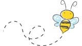 Grafik einer fliegenden Biene